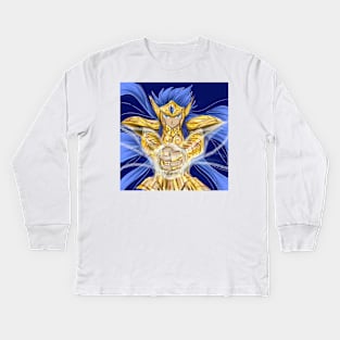 myth cloth camus of aquarius house in saint seiya Kids Long Sleeve T-Shirt